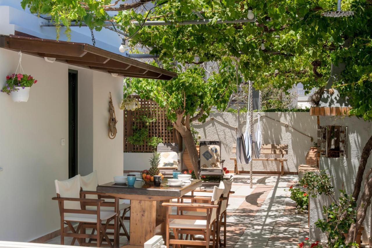Paradisos Luxury Villas Next To Beach Koutsouras Bagian luar foto