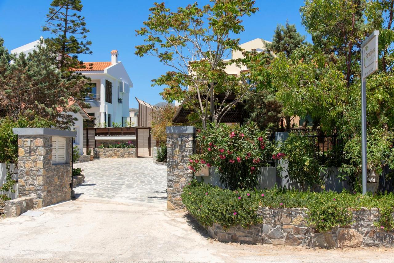 Paradisos Luxury Villas Next To Beach Koutsouras Bagian luar foto