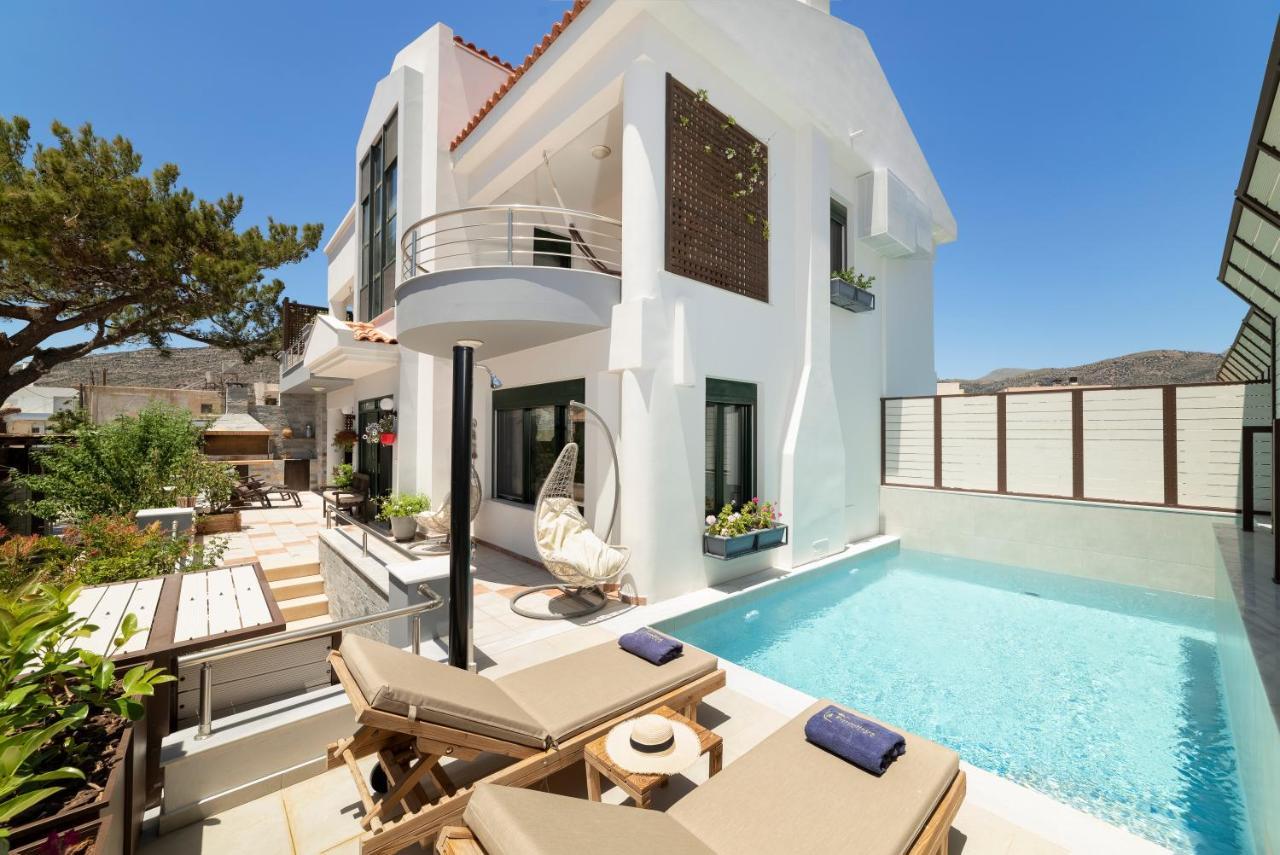 Paradisos Luxury Villas Next To Beach Koutsouras Bagian luar foto