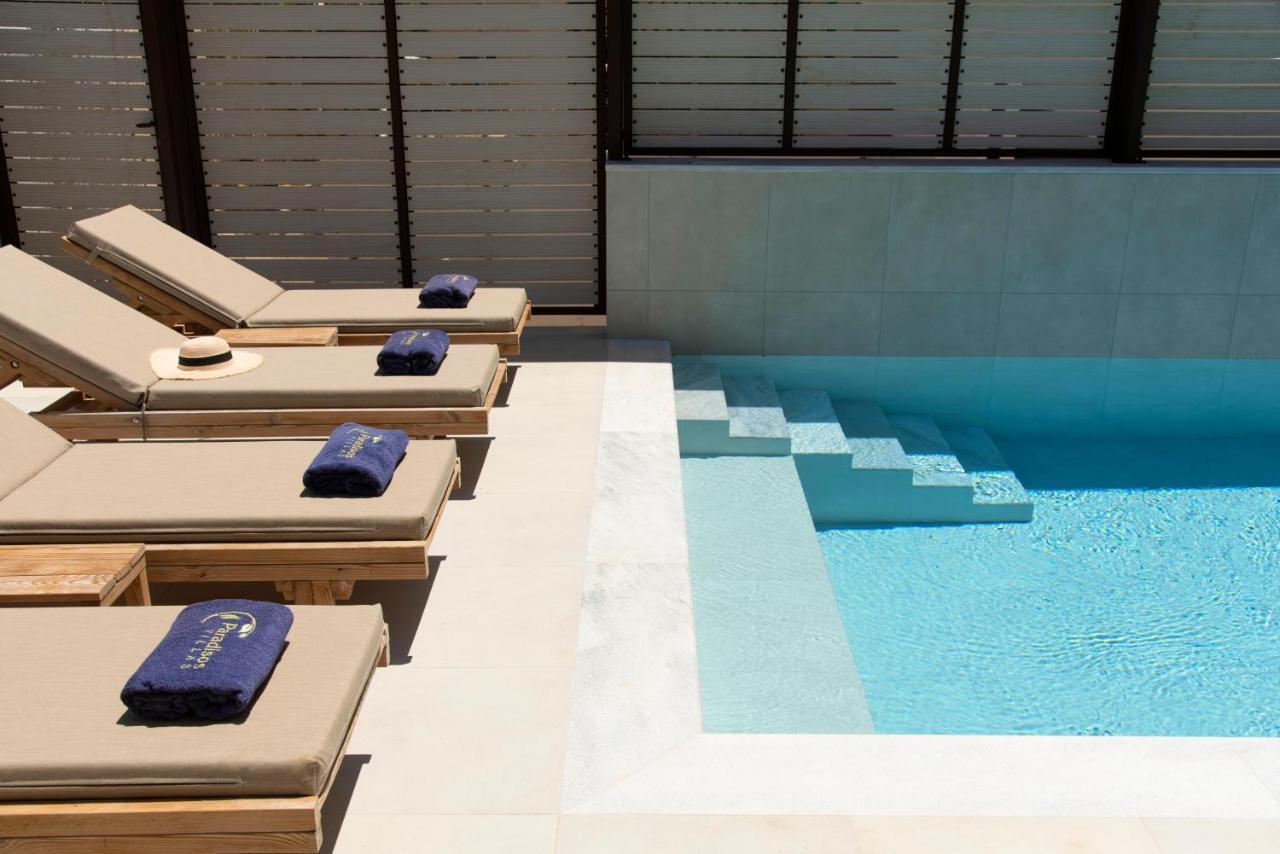 Paradisos Luxury Villas Next To Beach Koutsouras Bagian luar foto