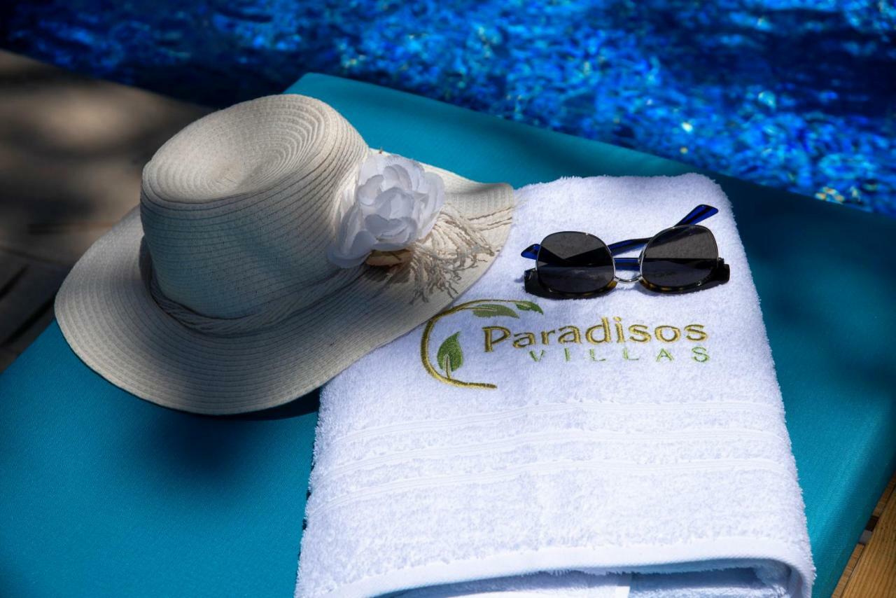 Paradisos Luxury Villas Next To Beach Koutsouras Bagian luar foto